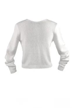 Braut Cardigan mit Perlenknöpfen