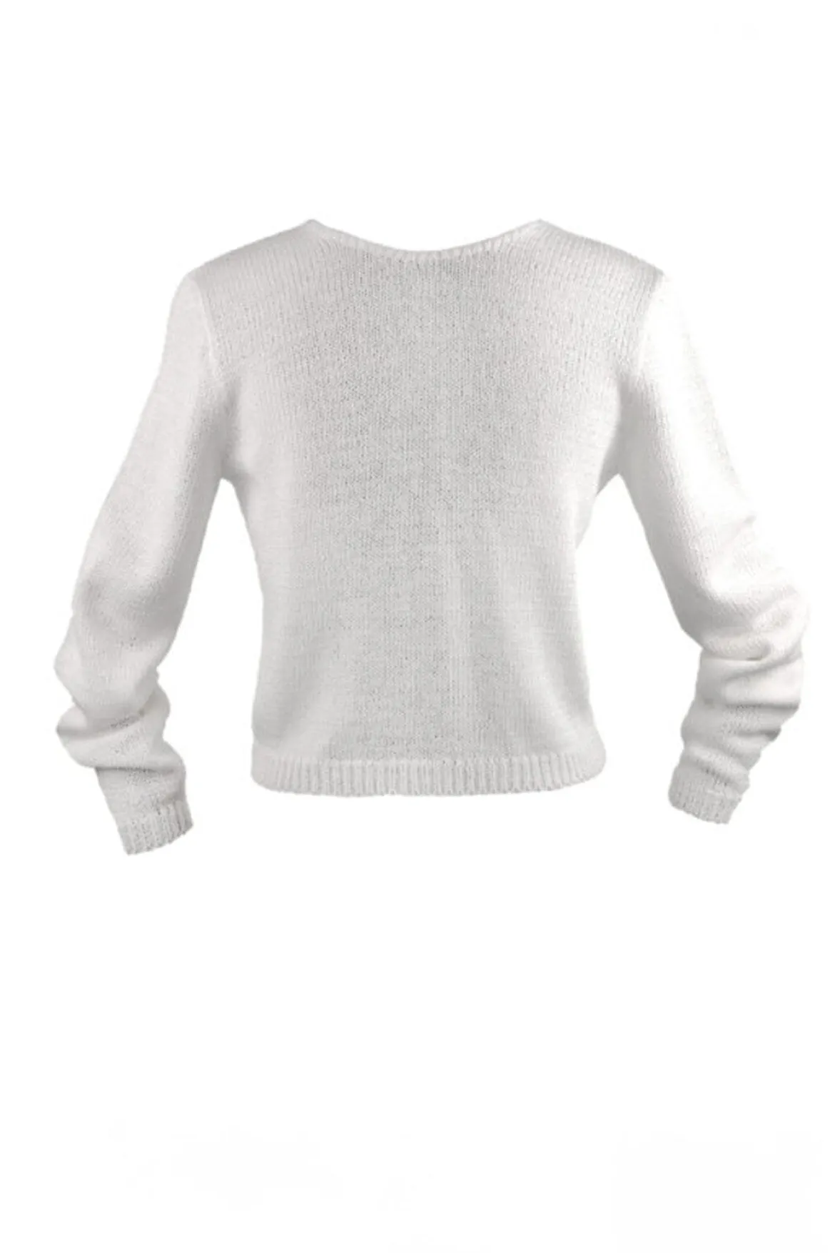 Braut Cardigan mit Perlenknöpfen