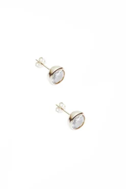 Braut Ohrstecker und Halskette mit Strass