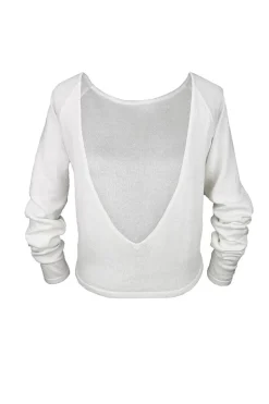 Braut Pullover aus Feinstrick mit V-Ausschnitt