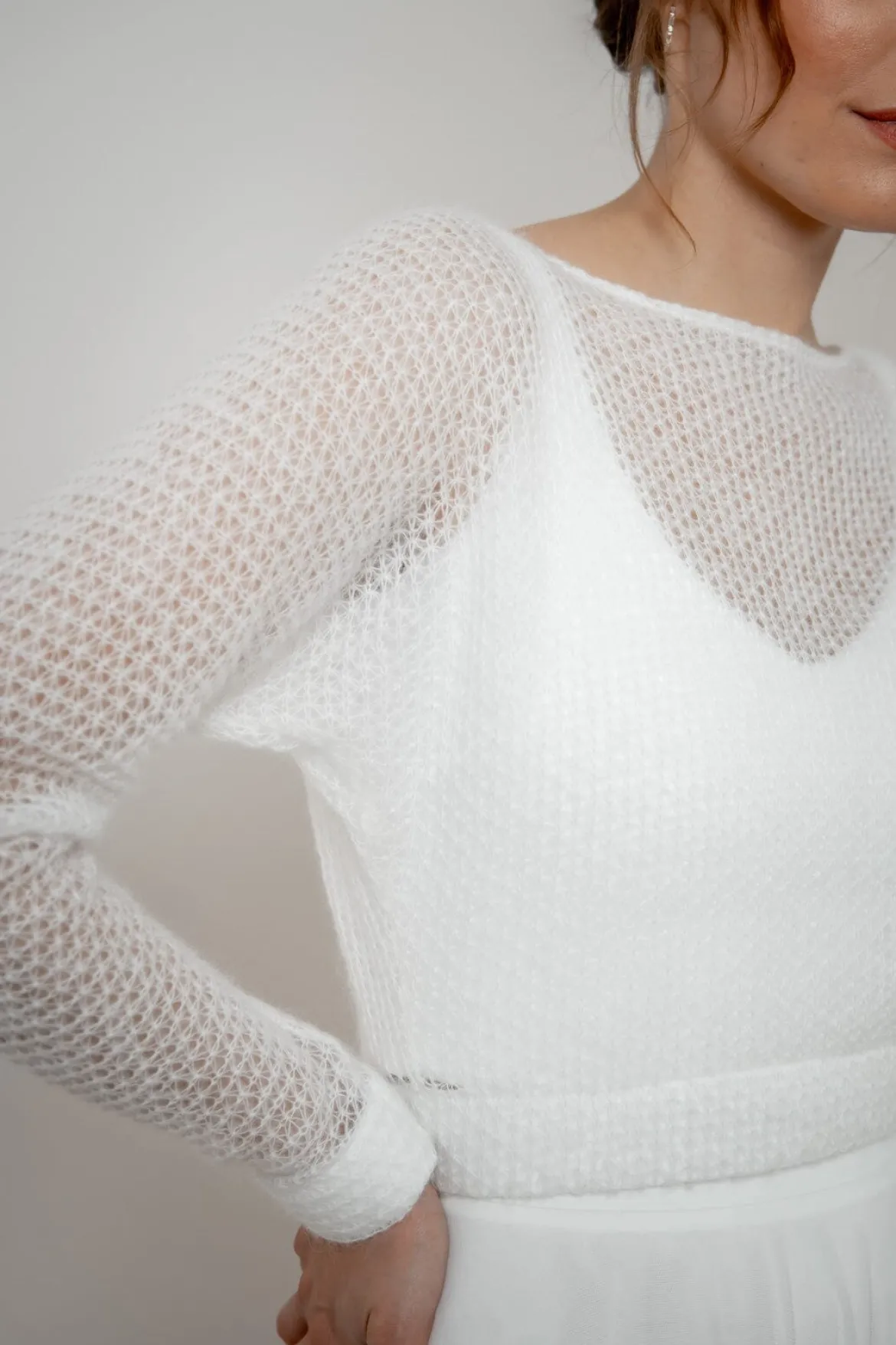 Braut Pullover aus Strickmix – Yosie noni