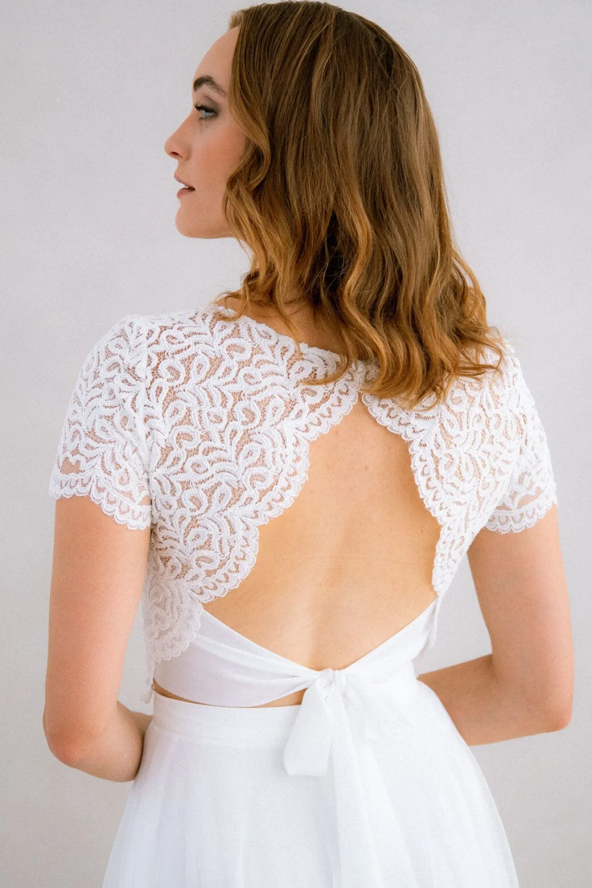 Braut Top mit Rückendetail – Zadie noni