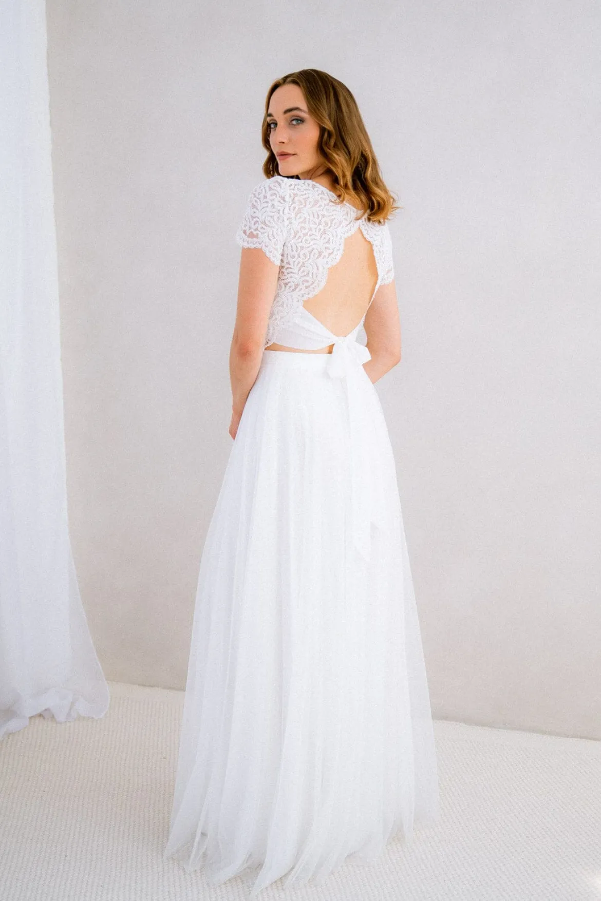 Braut Top mit Rückendetail – Zadie noni