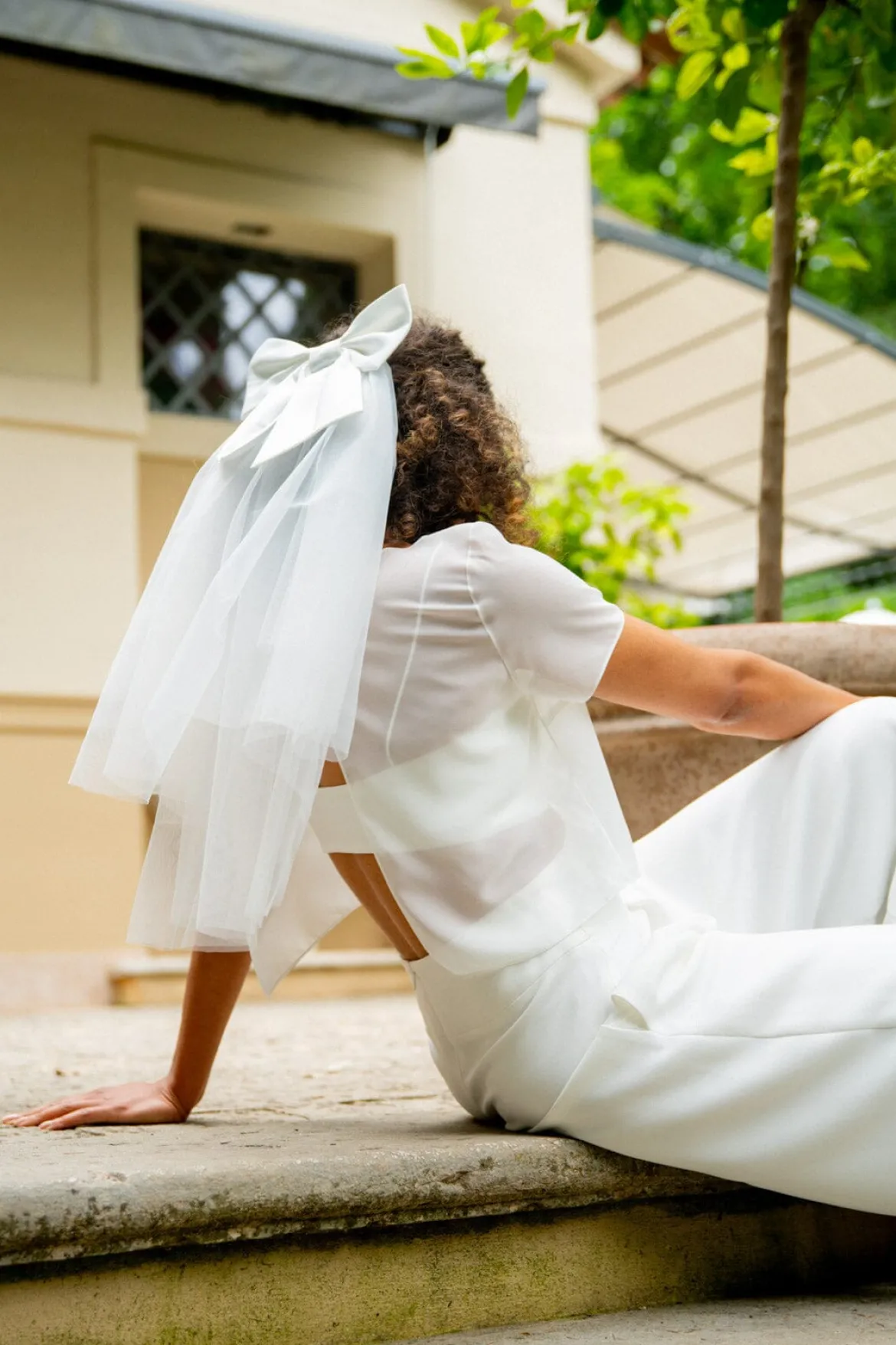 Brautschleier aus Softtüll mit Schleifen-Detail | The Perfect Bridal Company