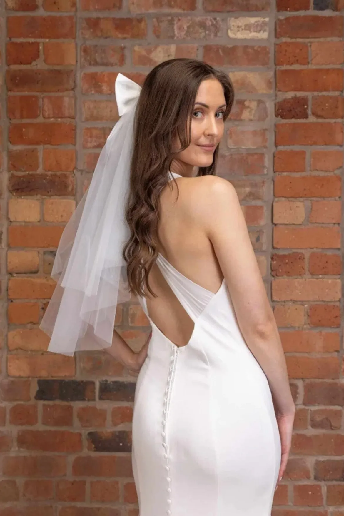 Brautschleier aus Softtüll mit Schleifen-Detail | The Perfect Bridal Company
