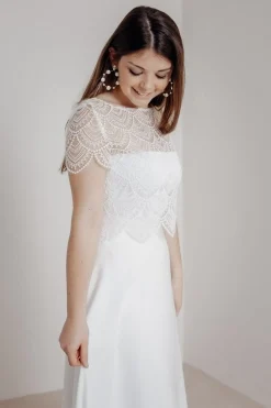 Elastisches Unterziehtop – Long Jersey Bandeau Ivory Twobirds
