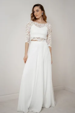 Halbtransparentes Braut Top – Heda noni