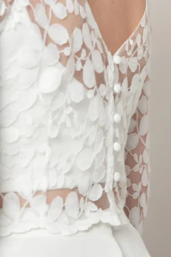 Halbtransparentes Braut Top – Heda noni