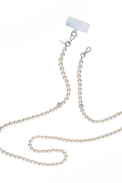 Handykette mit Perlen und Strass