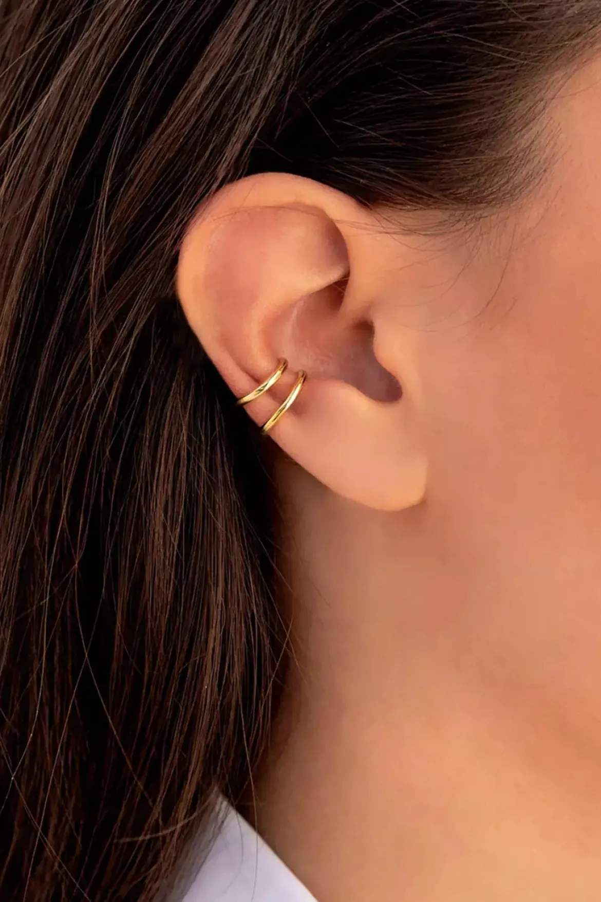 Kleiner Ear Cuff, Ohrmanschette mit glatter Oberfläche