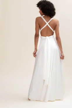 Langes Ballkleid zum Binden – Ballgown Ivory Twobirds