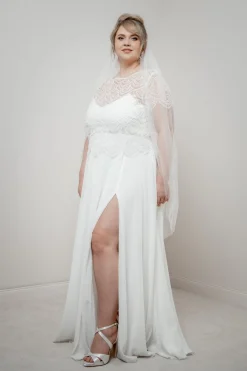 Plus Size Braut Rock aus Chiffon – Jona noni Curvy