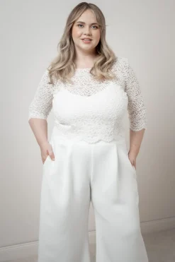 Plus Size Braut Top aus Vintage-Spitze – Florens noni Curvy