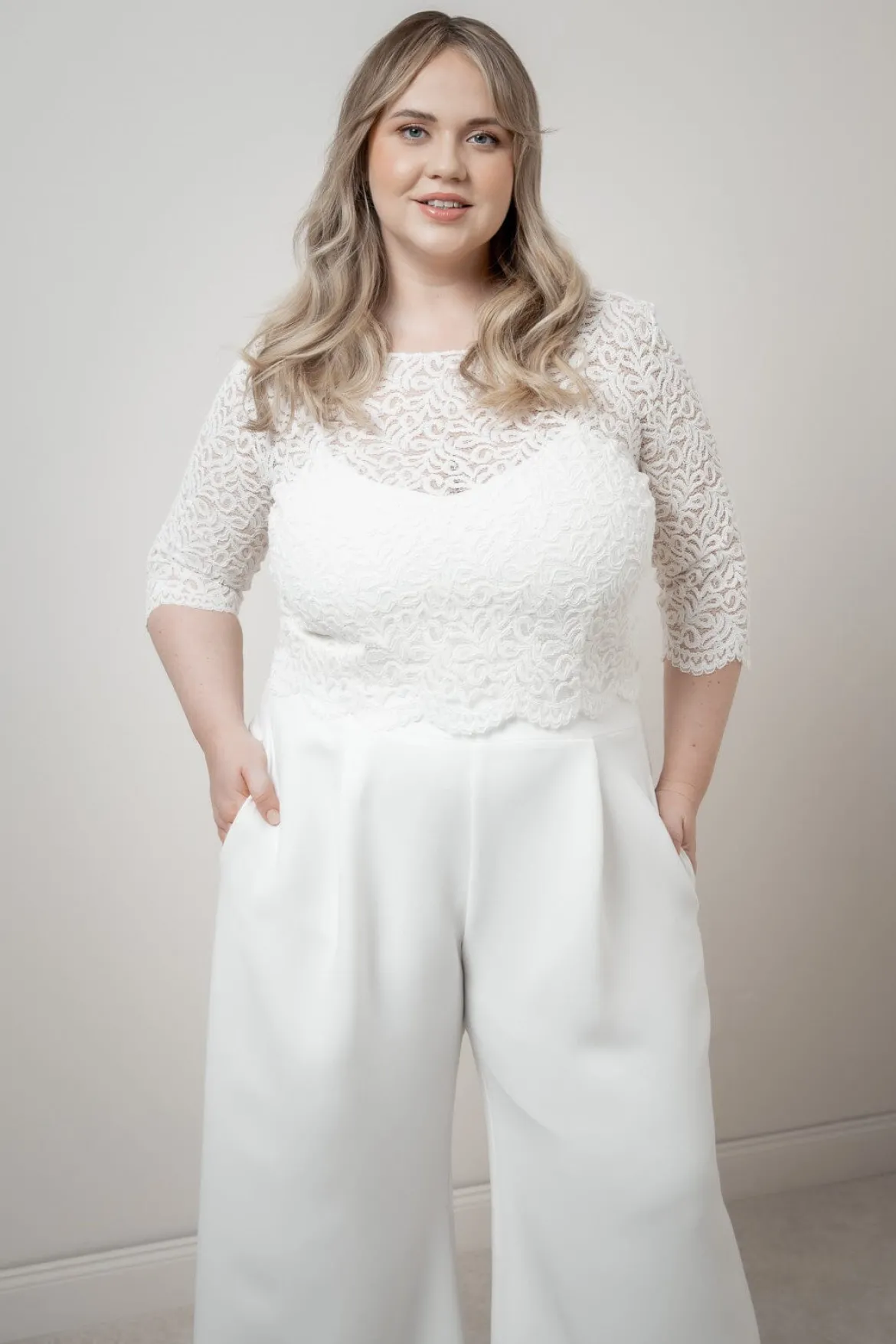 Plus Size Braut Top aus Vintage-Spitze – Florens noni Curvy