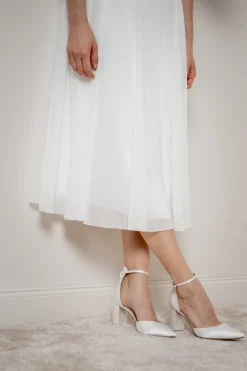 Satin-Brautschuhe in Ivory – Liberty | The Perfect Bridal Company