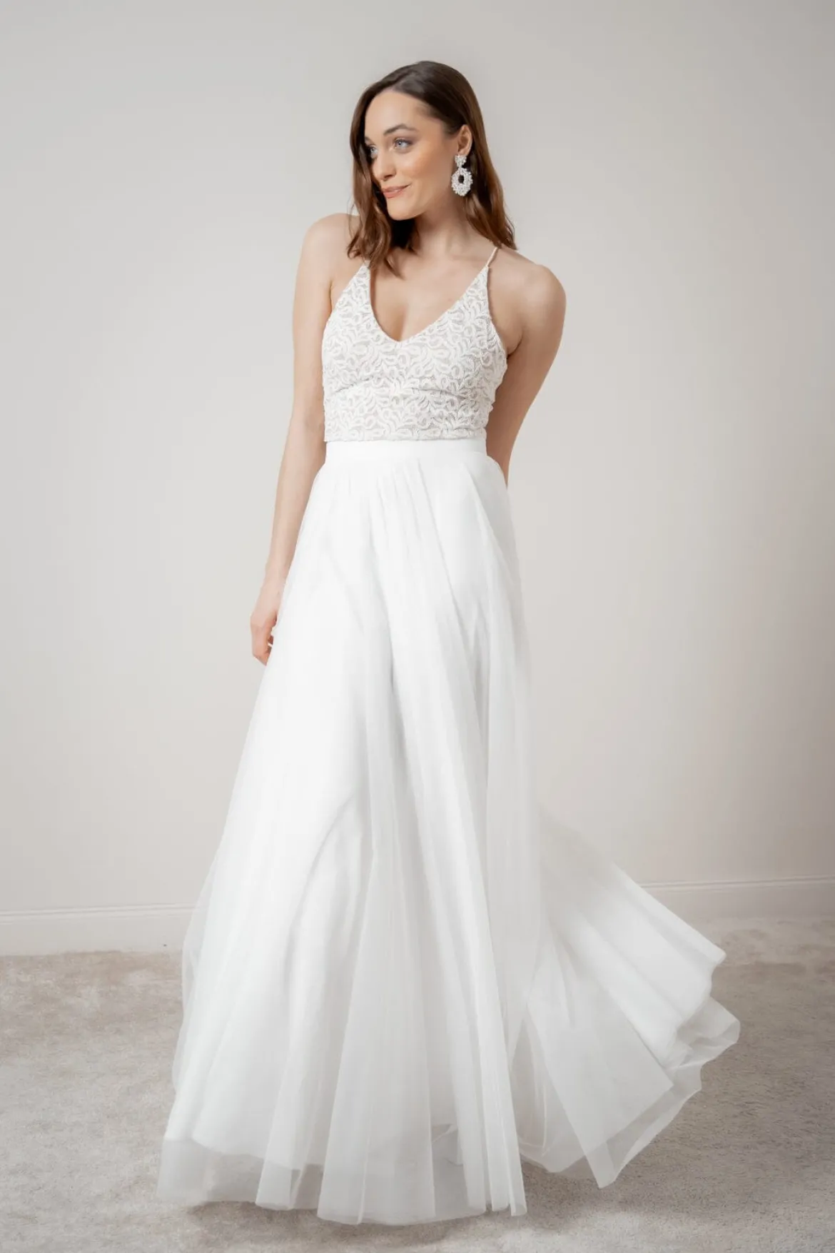 Showroom Only: Braut Rock in Ivory aus Softtüll – Christy noni Selected