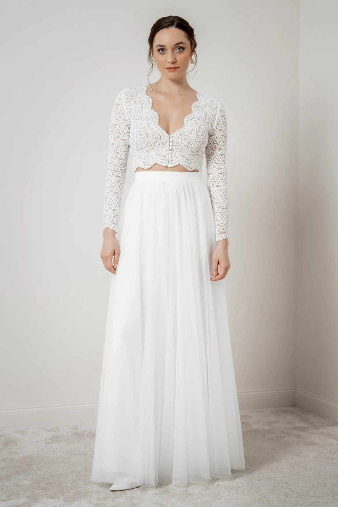 Showroom Only: Braut Rock in Ivory aus Softtüll – Christy noni Selected