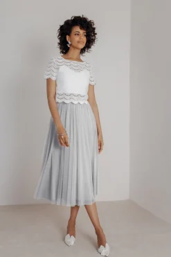 Showroom Only: Tüllrock in Grau – Maris Midi noni Selected