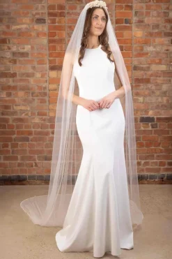 Softtüll-Schleier mit Perlenborte | The Perfect Bridal Company