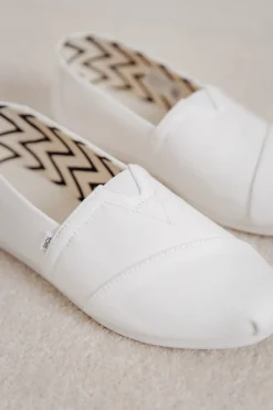 Weiße Espadrilles aus recycelter Baumwolle – TOMS Alpargata